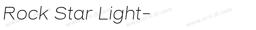 Rock Star Light字体转换